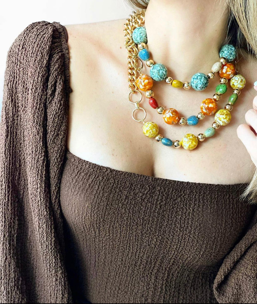 STATEMENT BALL NECKLACE