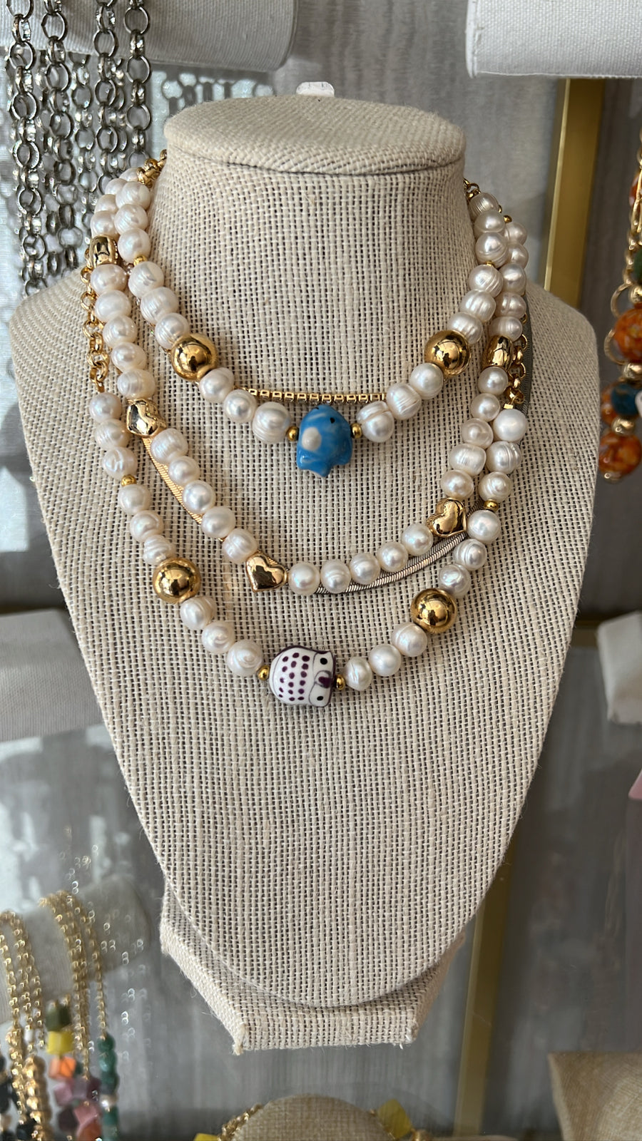 LOVE & PEARL NECKLACE
